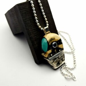 Pendentif "CovArt" Turquoise - Quartz