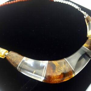 Collier Tork  "Tristam" Epoxy cristal - Ambre